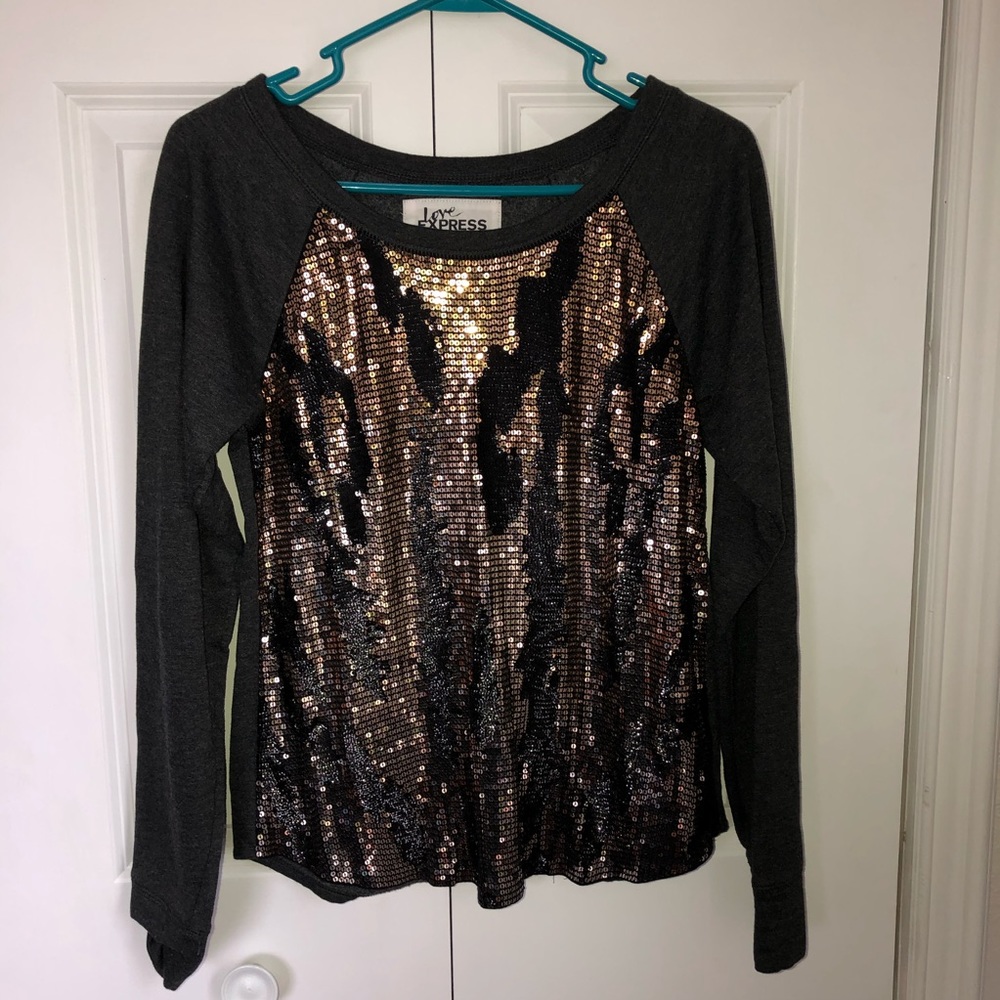 Express Sequin Sweatshirt